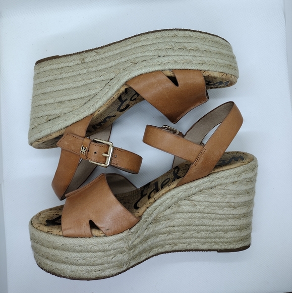 Sam Edelman Maura Wedge in Natural Bluff Size 9.5 - Picture 7 of 10